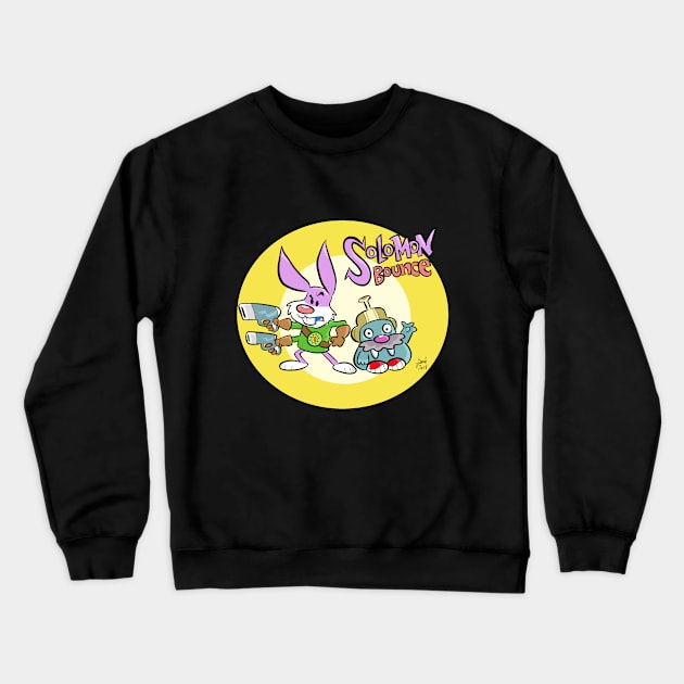 Space Rabbit - Solomon Bounce Crewneck Sweatshirt by JamieC